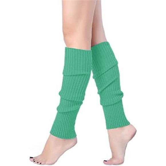 Accessories Women Juniors Neon Ribbed Leg Warmers Blue Green Poshmark